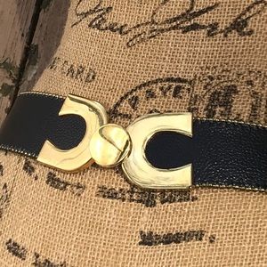 BB Simon Vintage Leather & Brass Belt